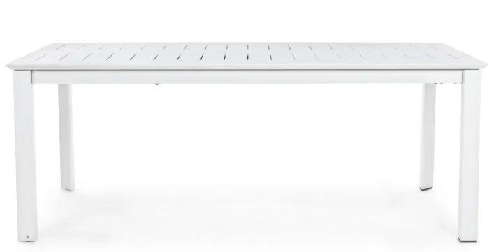 Bizzotto Tavoli>TAVOLO IN ALLUMINIO 200/300X110 BIANCO CX21-KONNOR