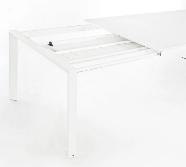Bizzotto Tavoli>TAVOLO IN ALLUMINIO 200/300X110 BIANCO CX21-KONNOR