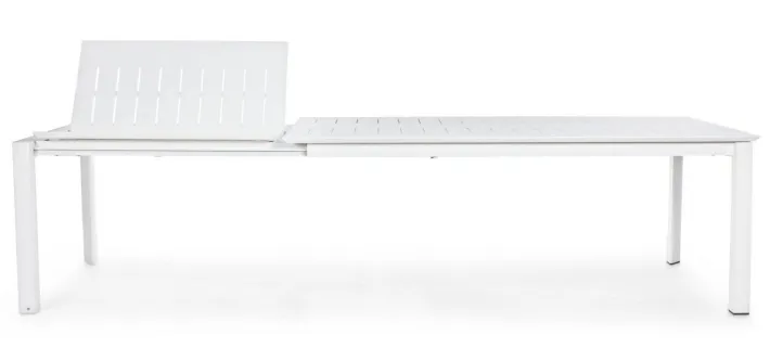 Bizzotto Tavoli>TAVOLO IN ALLUMINIO 200/300X110 BIANCO CX21-KONNOR
