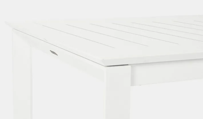 Bizzotto Tavoli>TAVOLO IN ALLUMINIO 160/240X100 BIANCO CX21 - KONNOR