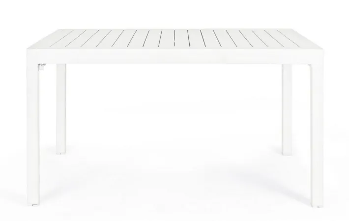 Bizzotto Tavoli>TAVOLO IN ALLUMINIO 135/270X90 BIANCO YK11 - PELAGIUS