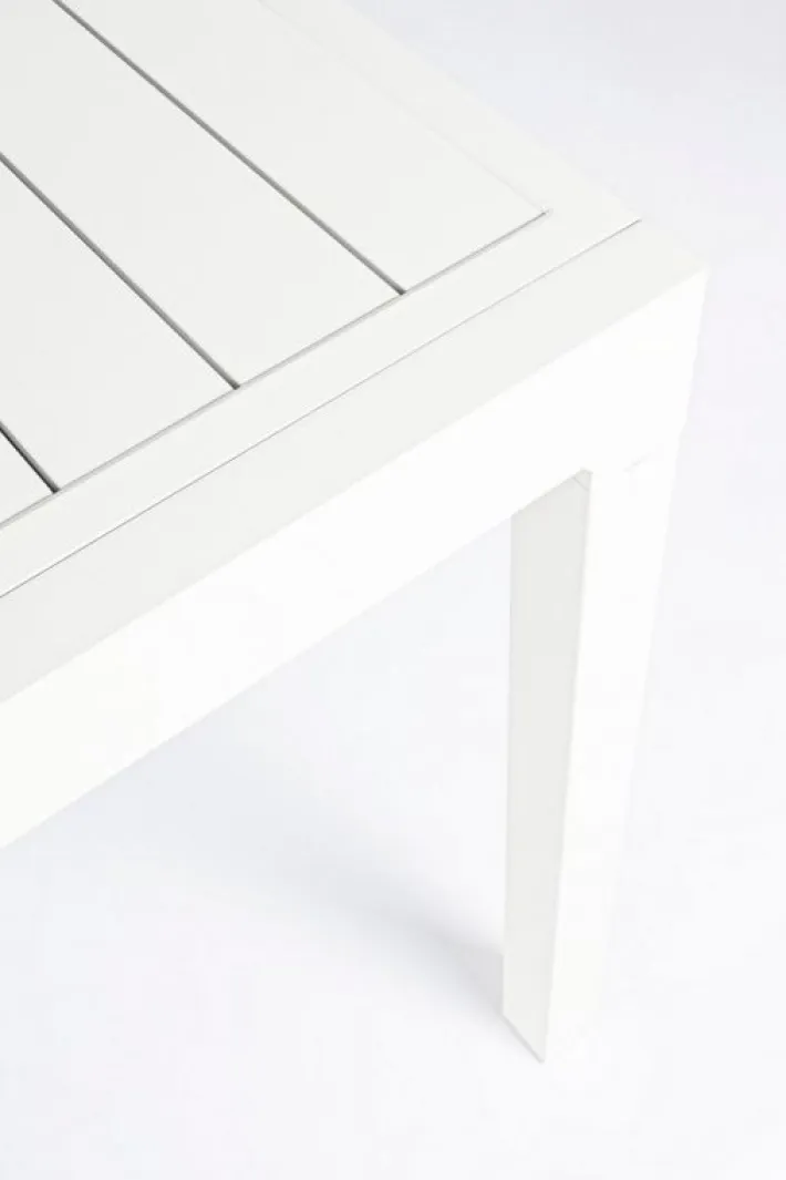Bizzotto Tavoli>TAVOLO IN ALLUMINIO 135/270X90 BIANCO YK11 - PELAGIUS