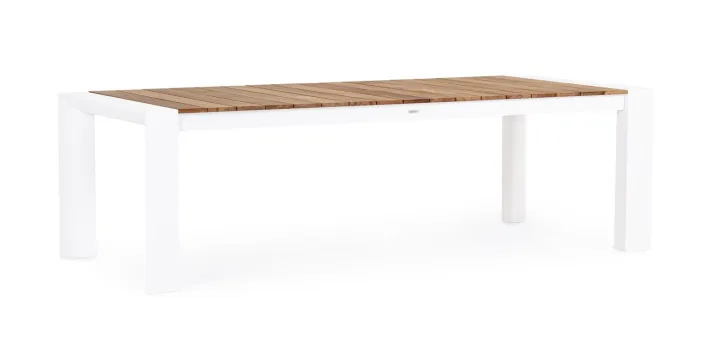 Bizzotto Tavoli>TAVOLO IN ALLUMINIO 253/319/384X110 BIANCO GK50 - CAMERON