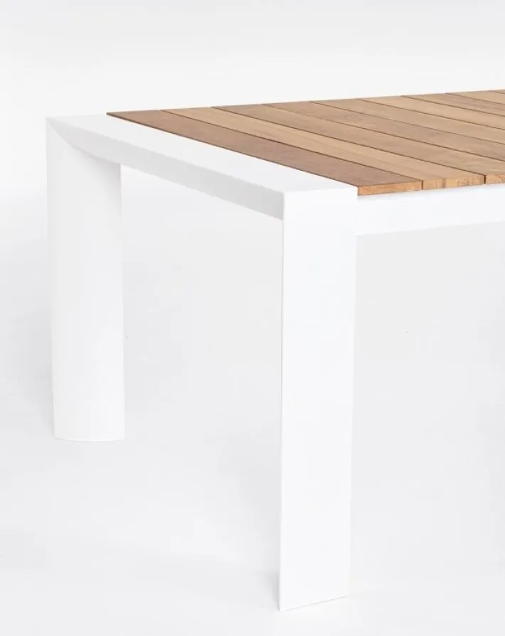 Bizzotto Tavoli>TAVOLO IN ALLUMINIO 253/319/384X110 BIANCO GK50 - CAMERON