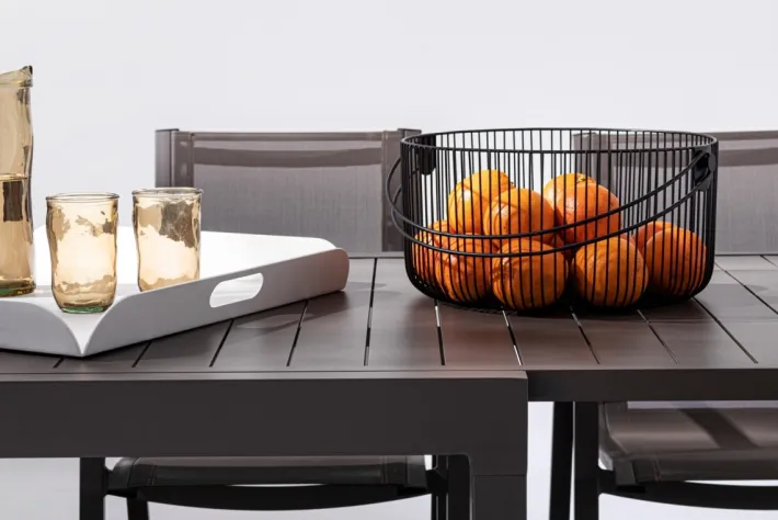Bizzotto Tavoli>TAVOLO IN ALLUMINIO 135-270X90 COFFEE YK14 - PELAGIUS