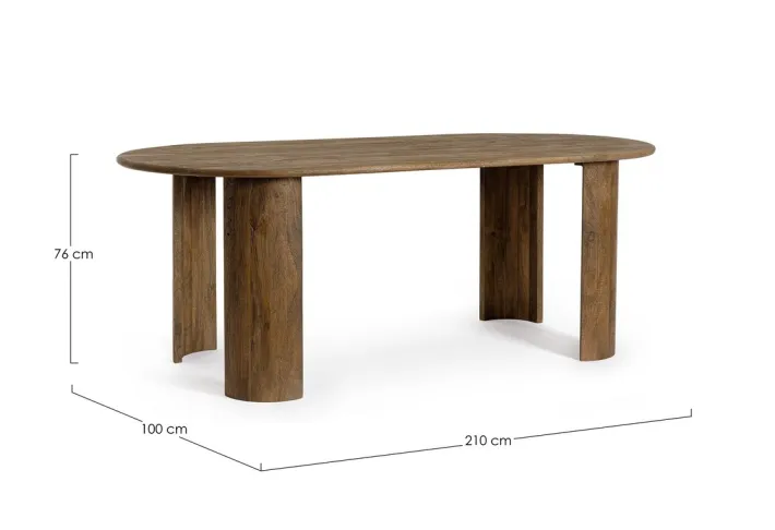 Bizzotto Tavoli>TAVOLO IN LEGNO BROWN- ORLANDO