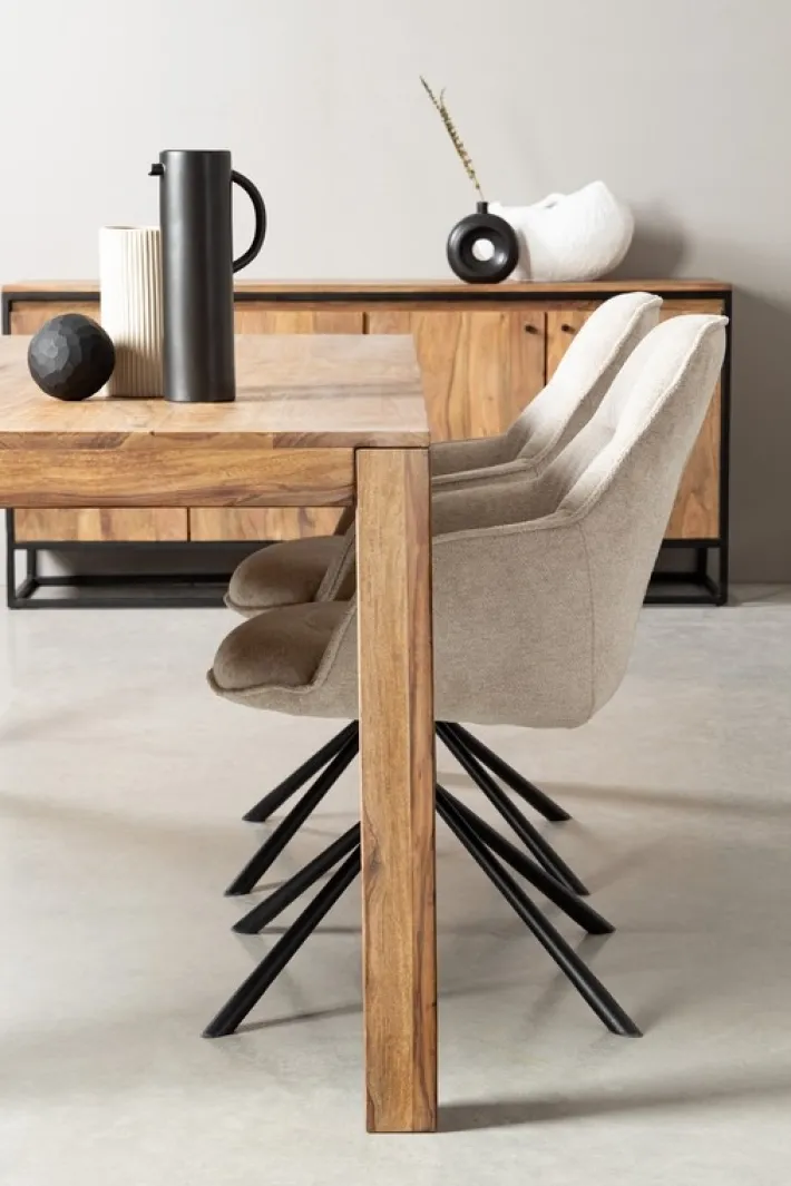 Bizzotto Tavoli>TAVOLO IN LEGNO SHEESHAM 200X100 - NARTAN