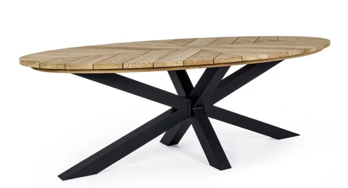 Bizzotto Tavoli>TAVOLO IN TEAK CARBON RT02 - PALMDALE