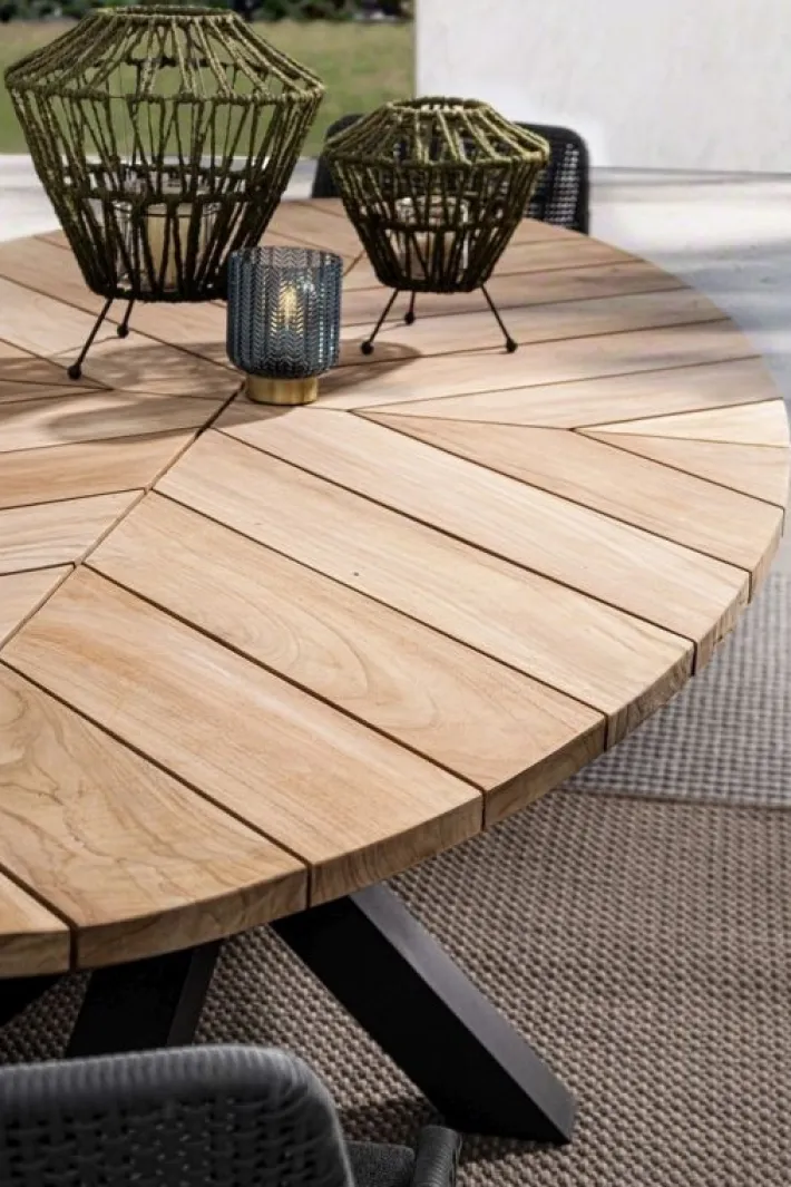 Bizzotto Tavoli>TAVOLO IN TEAK CARBON RT02 - PALMDALE