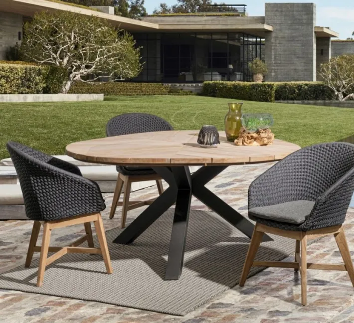 Bizzotto Tavoli>TAVOLO IN TEAK CARBON RT02 - PALMDALE