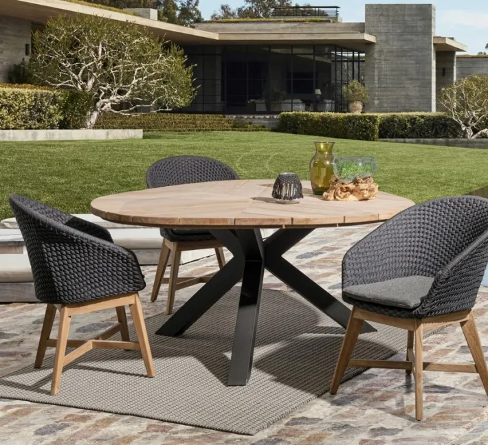 Bizzotto Tavoli>TAVOLO IN TEAK CARBON RT02 - PALMDALE