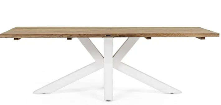 Bizzotto Tavoli>TAVOLO IN TEAK RICICLATO BIANCO PM01 - RAMSEY
