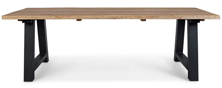 Bizzotto Tavoli>TAVOLO IN TEAK RICICLATO ANTARCITE AM03 - ROLLAND