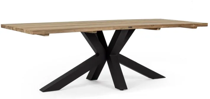 Bizzotto Tavoli>TAVOLO IN TEAK RICICLATO NERO PM02 - RAMSEY