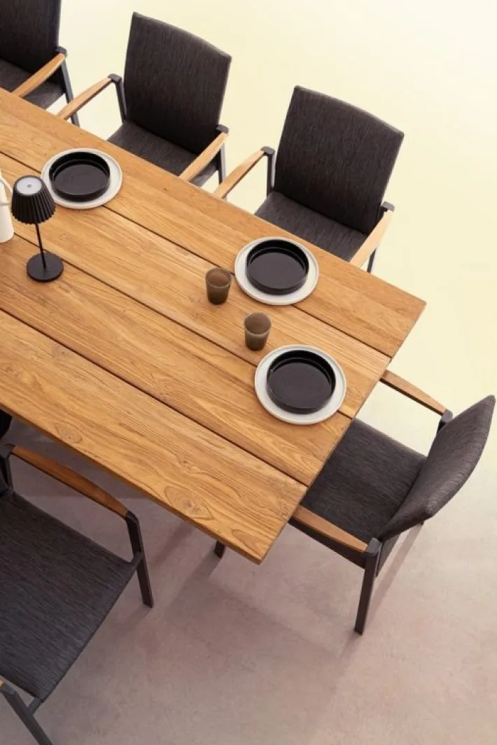 Bizzotto Tavoli>TAVOLO IN TEAK RICICLATO NERO PM02 - RAMSEY