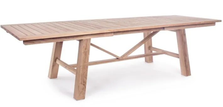 Bizzotto Tavoli>TAVOLO IN TEAK 220/300X100 - MARYLAND