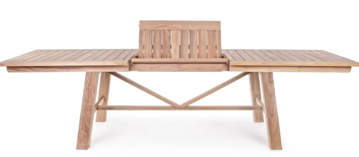 Bizzotto Tavoli>TAVOLO IN TEAK 220/300X100 - MARYLAND