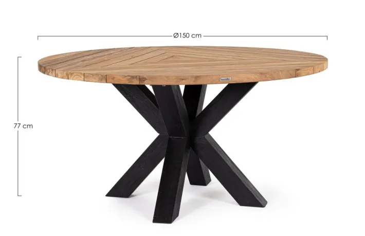 Bizzotto Tavoli>TAVOLO RODERICK D150