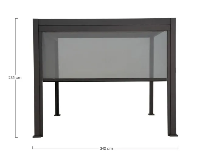 Bizzotto Pergole E Gazebo>TENDA RULLO PERGOLA OCEAN LATO 3.6M ANTR