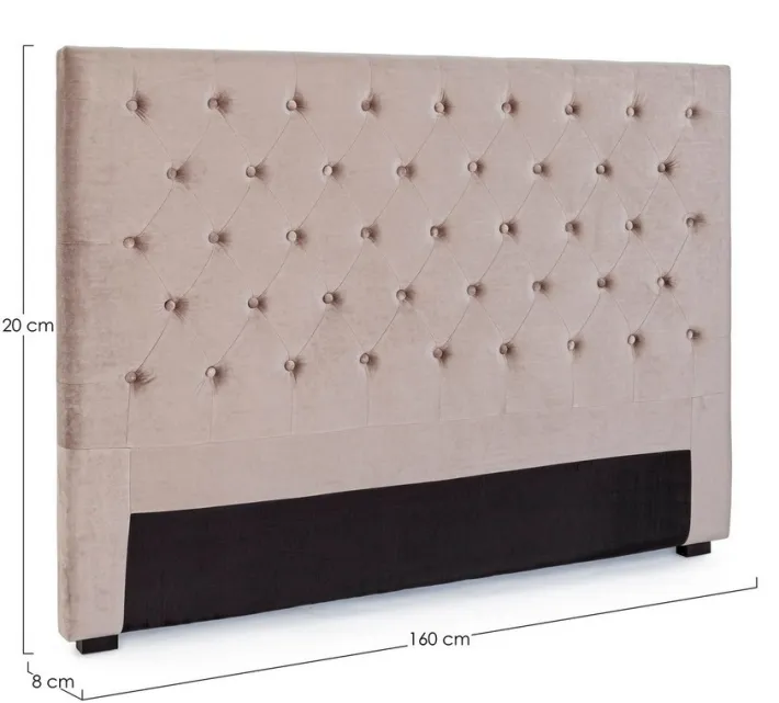 Bizzotto Letti>TESTIERA LETTO IN LEGNO GRIGIO CHIARO 160 - CASPAR