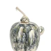 Bizzotto Oggettistica>VASO CON STOPPINO ESMA MEL VER BLU H11,5