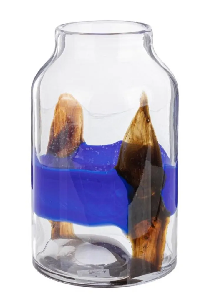 Bizzotto Vasi>VASO ERIDANUS VT BLU NERO H24,5