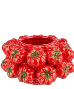 Bizzotto Vasi>VASO GAZPACHO ROSSO TONDO D26
