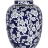 Bizzotto Vasi>VASO MENG C-TAPPO BOMB BLU BIANCO H32