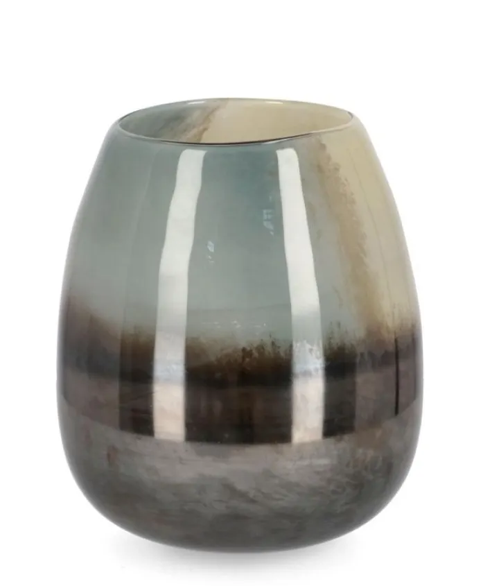 Bizzotto Vasi>VASO MERCURY BOMB VT MARRONE H26,2