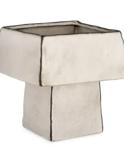 Bizzotto Vasi>VASO NIKOS QUADRATO ALTO BIANCO H24,5