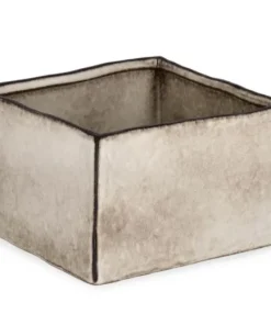 Bizzotto Vasi>VASO NIKOS QUADRATO BASSO BIANCO H11
