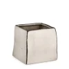 Bizzotto Vasi>VASO NIKOS QUADRATO BASSO BIANCO H14