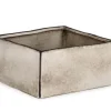Bizzotto Vasi>VASO NIKOS QUADRATO BASSO BIANCO H10,5