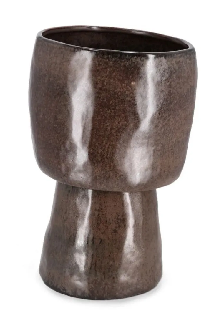Bizzotto Vasi>VASO PAVLOS MARRONE H37