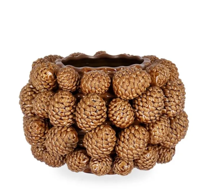 Bizzotto Vasi>VASO PIGNA MARRONE H22,5