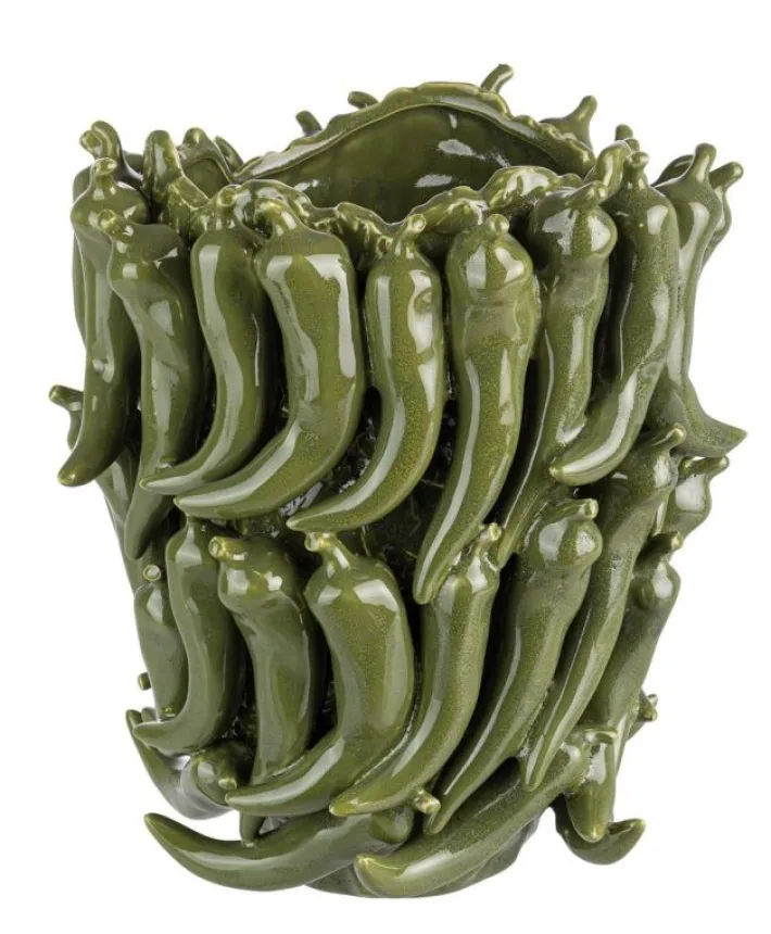 Bizzotto Vasi>VASO SPICY VERDE H32