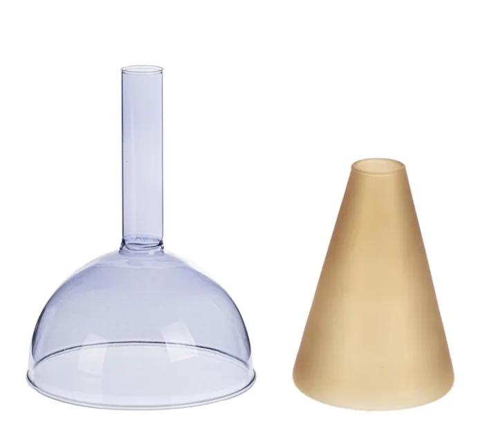 Bizzotto Vasi>VASO TEMPEL VT BLU ARANCIO H20,5