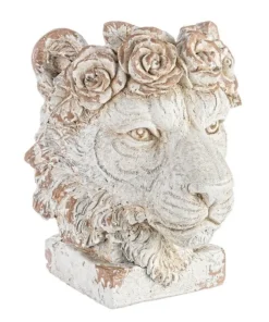 Bizzotto Vasi E Coprivasi>VASO TESTA LEONE MAGNESIA H44