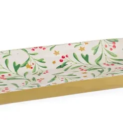 Bizzotto Decorazione Tavola>VASSOIO DECOR SYLVAN RETT AGRIFOGL 41X13