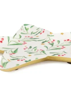 Bizzotto Decorazione Tavola>VASSOIO DECOR SYLVAN ST AGRIFOGLIO 23X23