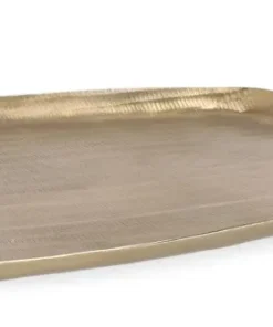 Bizzotto Coprivasi>VASSOIO DECORATIVO CHISEL ORO 30X28