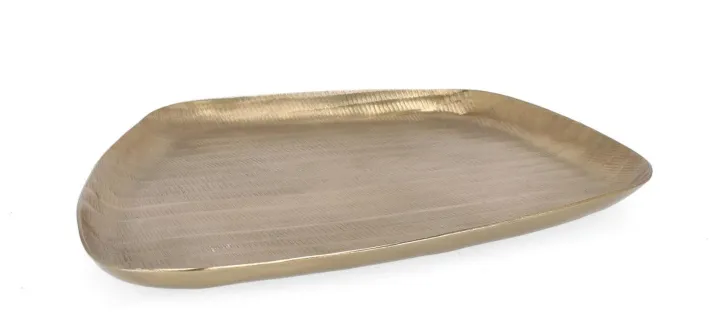 Bizzotto Coprivasi>VASSOIO DECORATIVO CHISEL ORO 30X28