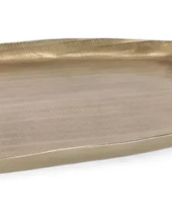Bizzotto Coprivasi>VASSOIO DECORATIVO CHISEL ORO 38X34