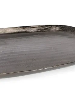 Bizzotto Coprivasi>VASSOIO DECORATIVO CHISEL ANTRACIT 30X28