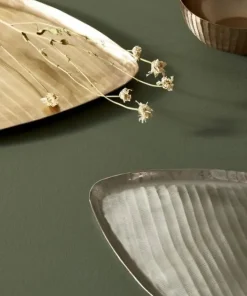 Bizzotto Coprivasi>VASSOIO DECORATIVO CHISEL ARGENTO 30X28