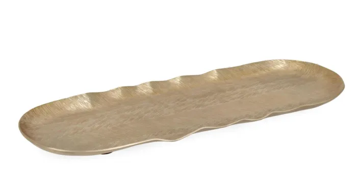 Bizzotto Coprivasi>VASSOIO DECORATIVO CLAMP ORO 40X13,5