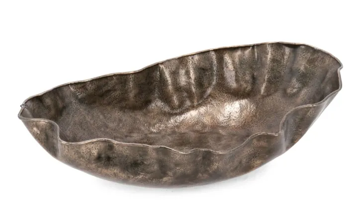 Bizzotto Oggettistica>VASSOIO DECORATIVO PRADESH DORATO H10