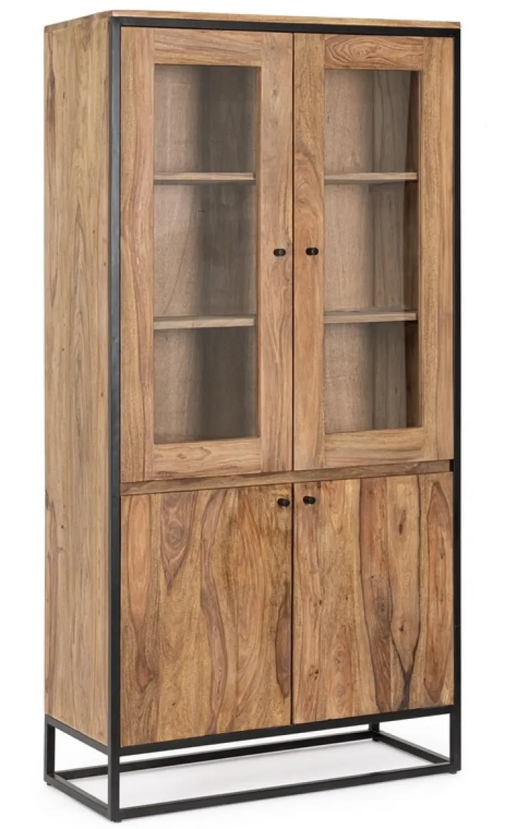 Bizzotto Vetrine>VETRINA IN LEGNO SHEESHAM - NARTAN